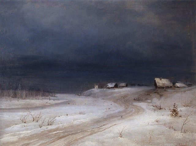 А.К. Саврасов, Зимний пейзаж (1880 г.)