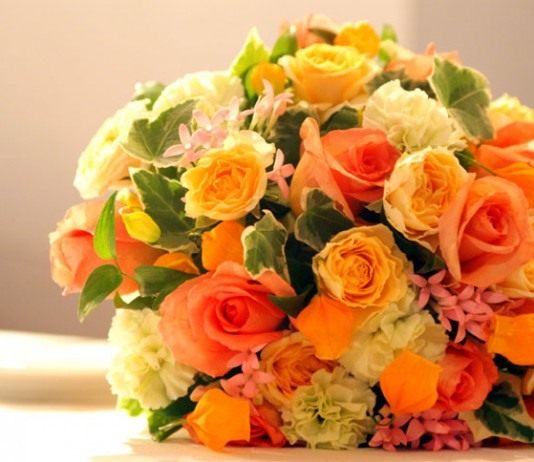 Аранжировка растений - Своими руками Букет в теплых тонах