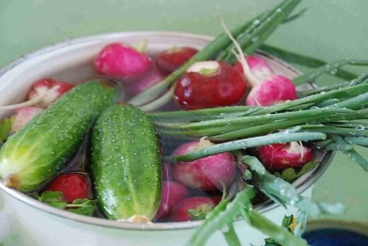 Вымачивание овощей (Maceration of vegetables)