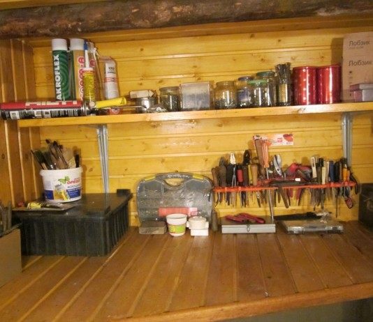 Фото обустройства чуланчика для хранения садового инвентаря от Елены, участницы конкурса "Мои летние победы" на Ботаничка.ru