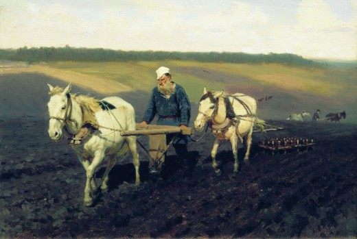 Пахарь. Лев Николаевич Толстой на пашне. Пахарь. Лев Николаевич Толстой на пашне.