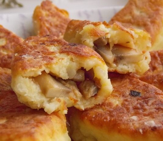 Картофельные зразы с грибами