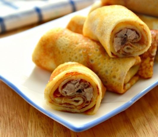 Блинчики с начинкой из отварного гуся - Рецепты Блинчики с начинкой из отварного гуся