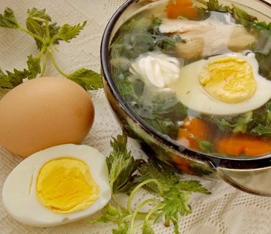 Суп из молодой крапивы