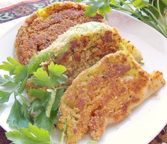 Шницель из молодой капусты