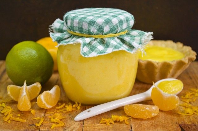 Курд апельсиновый с лаймом и мандаринами