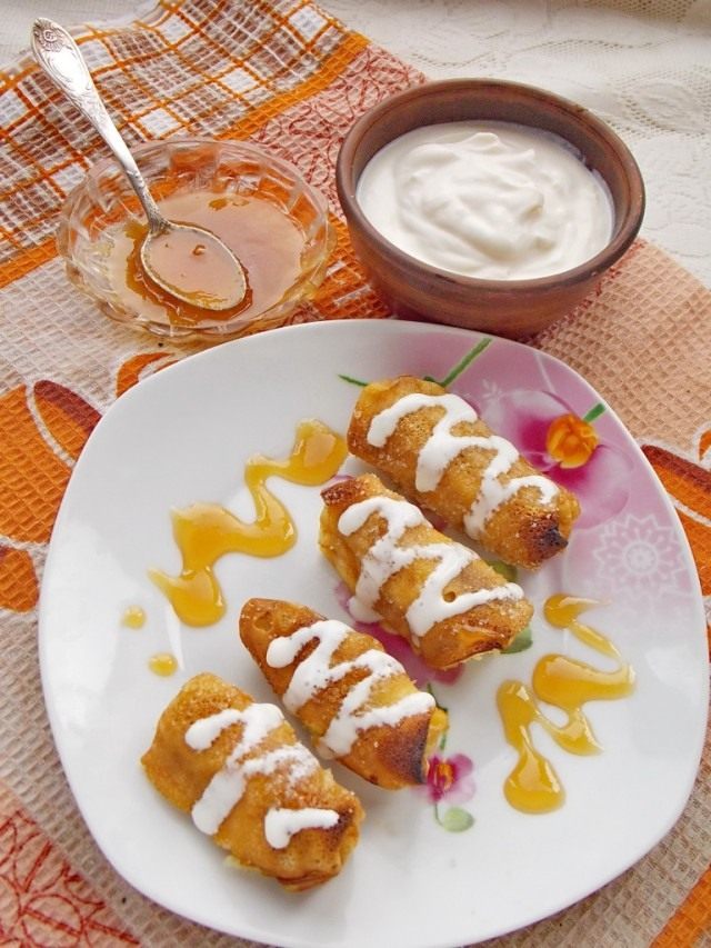 Запечённые блинчики с хрустящей карамелизованной корочкой