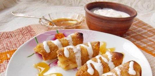 Запечённые блинчики с хрустящей карамелизованной корочкой