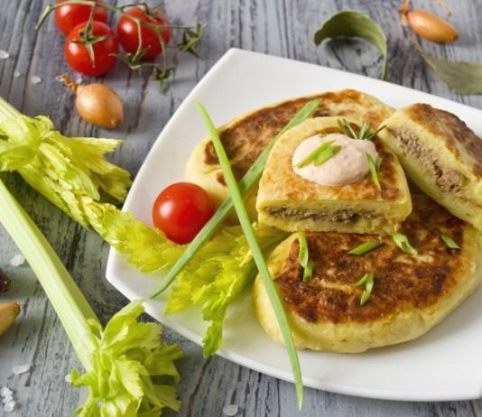 Картофельные зразы — котлеты из картошки с печенью цыплёнка - Основные блюда и гарниры Картофельные зразы — котлеты из картошки с печенью цыплёнка