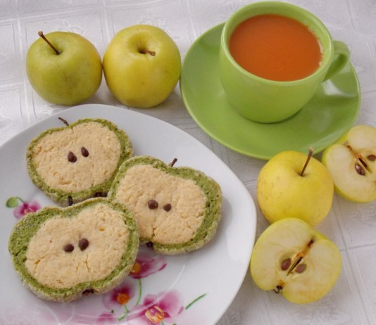 Песочное печенье «Зелёные яблоки» - Рецепты Песочное печенье «Зелёные яблоки»