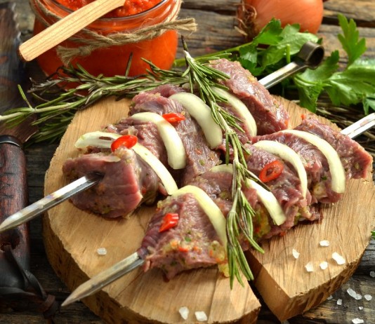 Сочный шашлык из говядины
