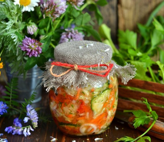 Капустный салат на зиму с огурцами и помидорами - Рецепты Капустный салат на зиму с огурцами и помидорами