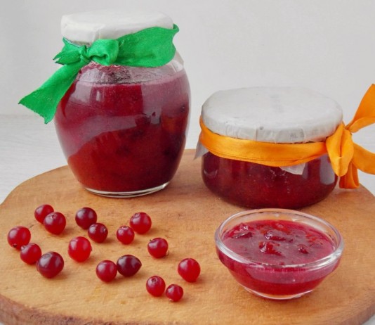 Клюква, протёртая с сахаром