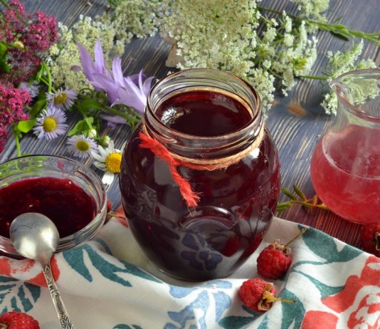 Желе из малины