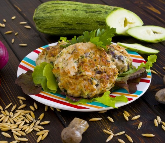 Куриные котлеты с грибами и кабачками - Основные блюда и гарниры Куриные котлеты с грибами и кабачками