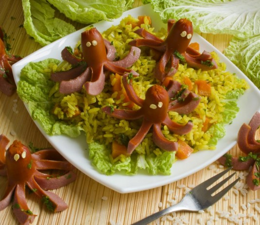 Плов с сосисками