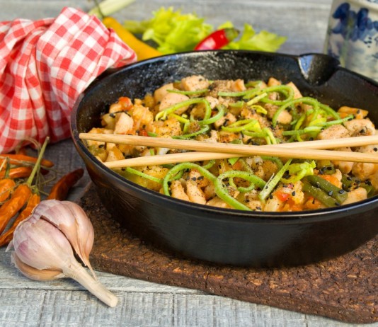 Курица с овощами по-китайски