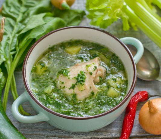 Зелёные щи со шпинатом - Рецепты Зелёные щи со шпинатом