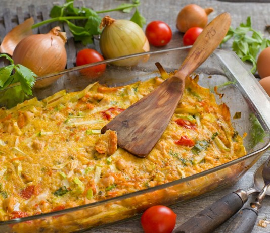 Запеканка из кабачков с курицей — без муки и лишних калорий