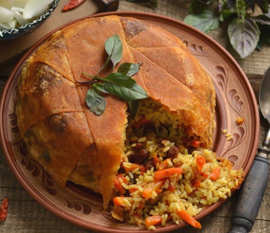 Шах-плов в лаваше — объедение к празднику - Рецепты к праздникам Шах-плов в лаваше — объедение к празднику