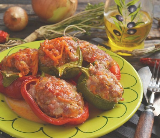 Фаршированные перцы с фаршем без риса