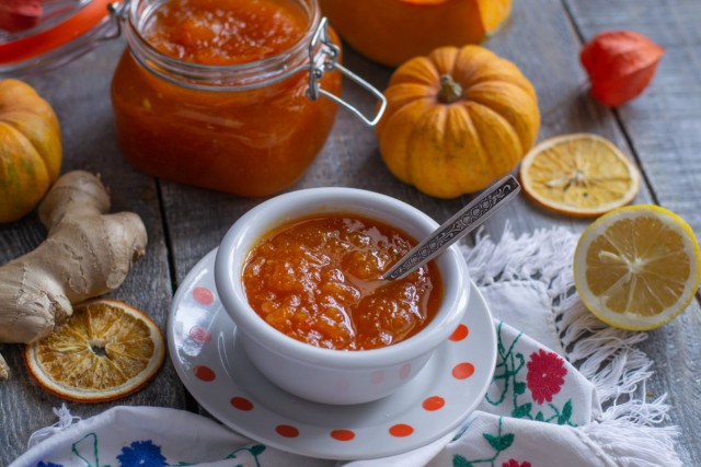 Согревающий мармелад из тыквы с имбирём