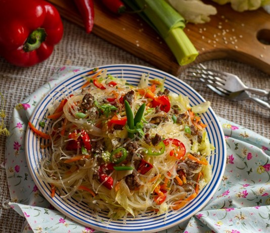 Стир-фрай с говядиной и овощами для быстрого ужина