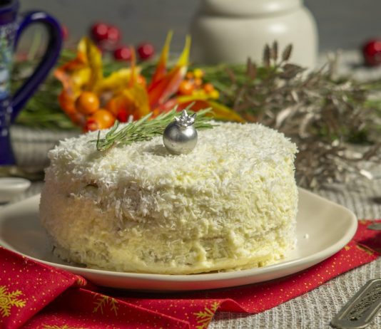 Новогодний торт «Снежный» — простой и вкусный - Рецепты Новогодний торт «Снежный» — простой и вкусный