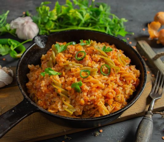 Кошари, или постная рисовая каша по-египетски - Постные блюда Кошари, или постная рисовая каша по-египетски