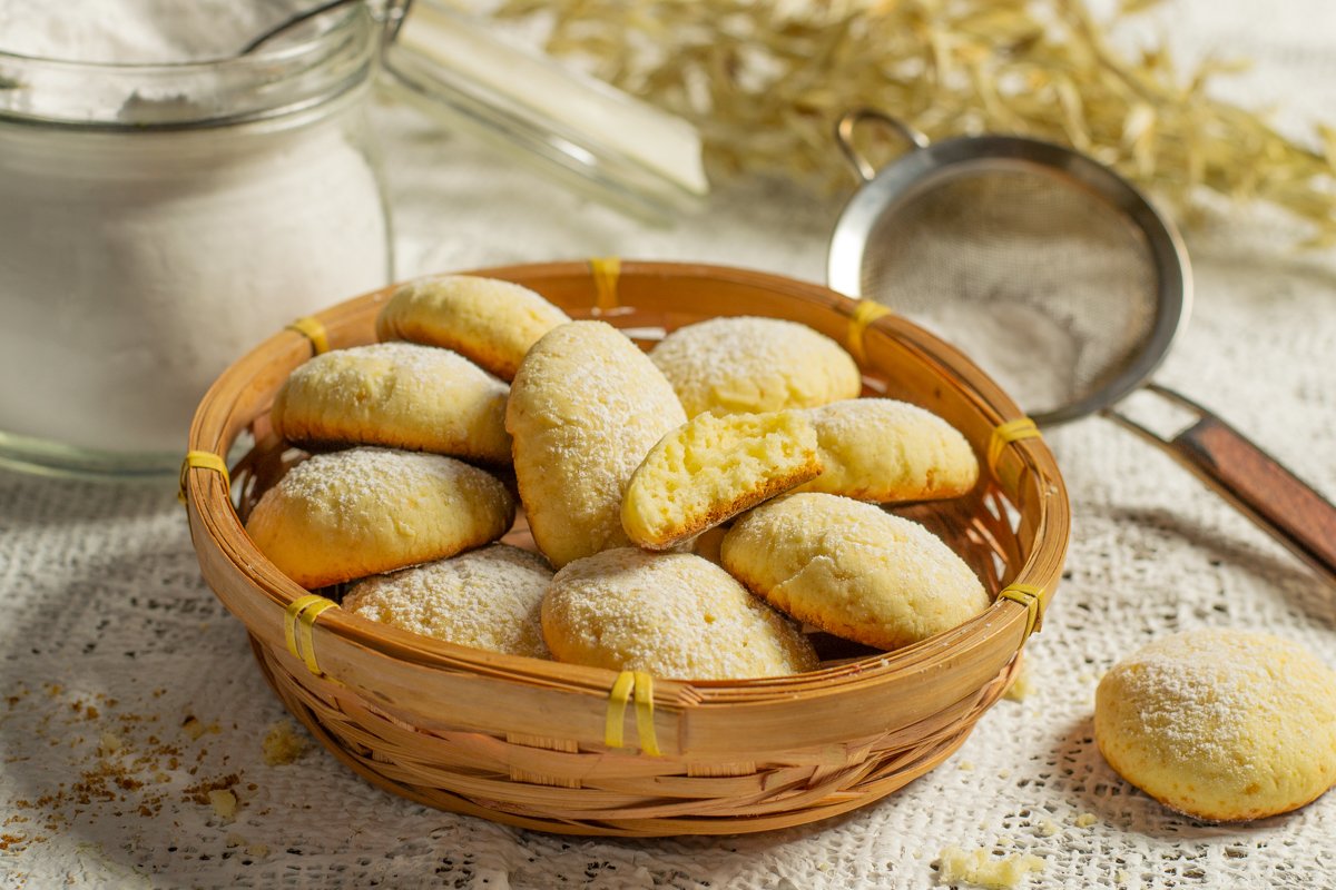 Вкусное печенье с творогом из простых ингредиентов