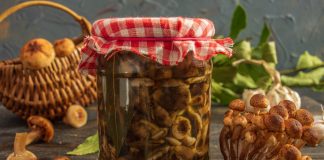 Маринованные опята с чесноком