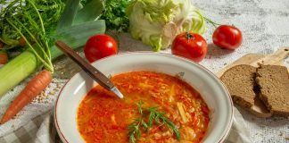 Густые щи с капустой и перловкой