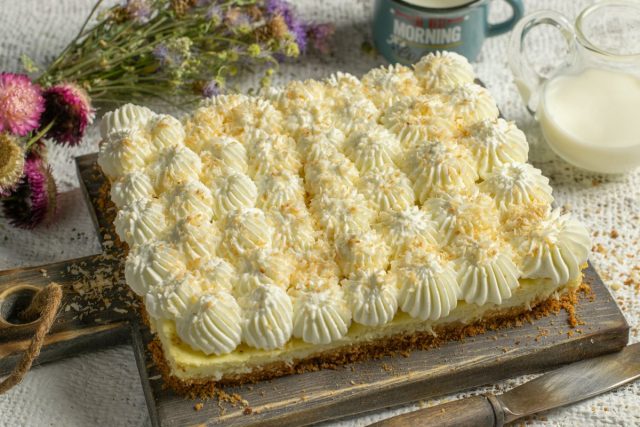 Чизкейк с рикоттой и сливками — легко и вкусно