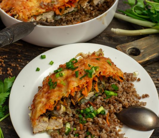 Диетическая гречка по-французски