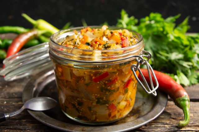 Кисло-сладкий чатни из кабачков