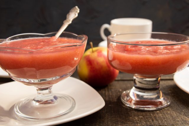 Густое яблочное повидло без сахара