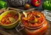 Домашнее лечо из зелёного перца с морковью и луком