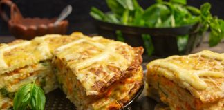 Закусочный торт из кабачков