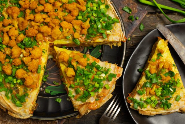 Блинный торт «Мимоза» с грибами