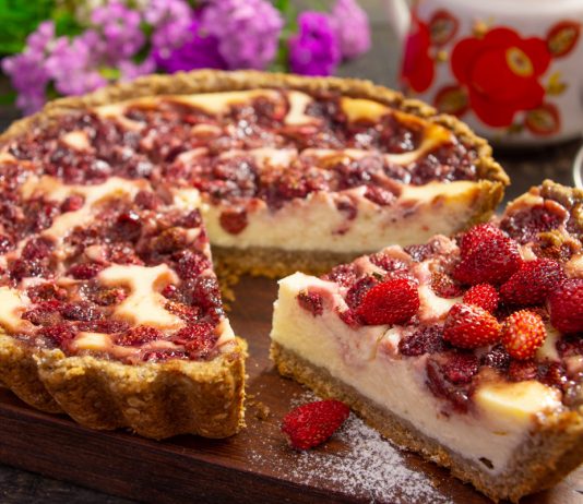 Чизкейк с земляникой - Рецепты Чизкейк с земляникой