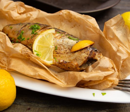 Скумбрия запеченная с соевым соусом