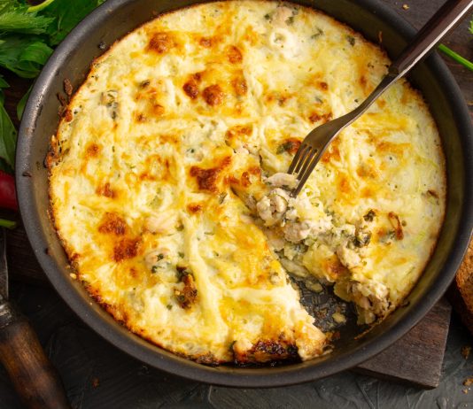 Запеканка из кабачков с куриной грудкой