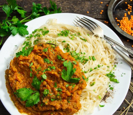 Вкусное болоньезе с чечевицей - Постные блюда Вкусное болоньезе с чечевицей