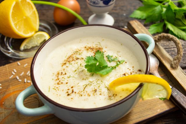 Авголемоно – греческий куриный суп