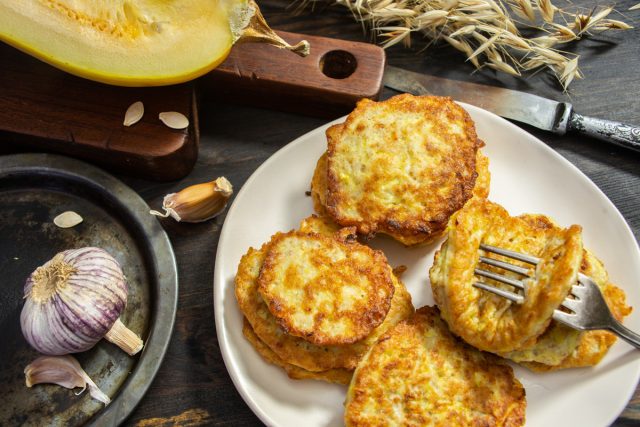 Драники из кабачков с геркулесом