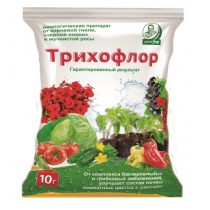 Для превентивного подавления патогенной микрофлоры проведите профилактическую обработку грунта фунгицидными биопрепаратом «Трихофлором» Для превентивного подавления патогенной микрофлоры проведите профилактическую обработку грунта фунгицидными биопрепаратом «Трихофлором»