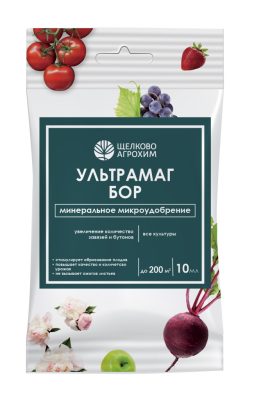«Ультрамаг Бор» – это водорастворимое удобрение для подкормок любых культур в фазе бутонизации и цветения «Ультрамаг Бор» – это водорастворимое удобрение для подкормок любых культур в фазе бутонизации и цветения