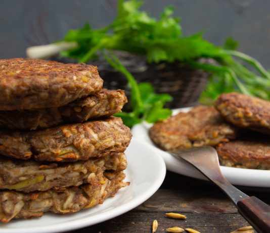 Овощные котлеты из топинамбура с льняной мукой