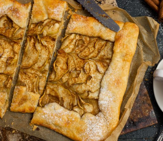 Постная галета с яблоками - Постные блюда Постная галета с яблоками