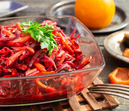 Марокканский салат из свеклы и моркови - Постные блюда Марокканский салат из свеклы и моркови